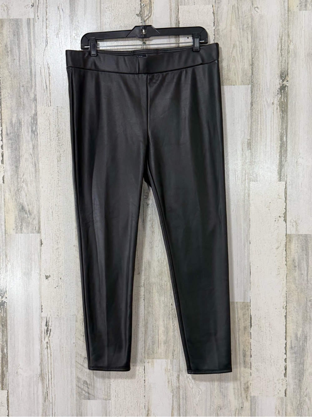 LOFT Black Faux Leather Leggings